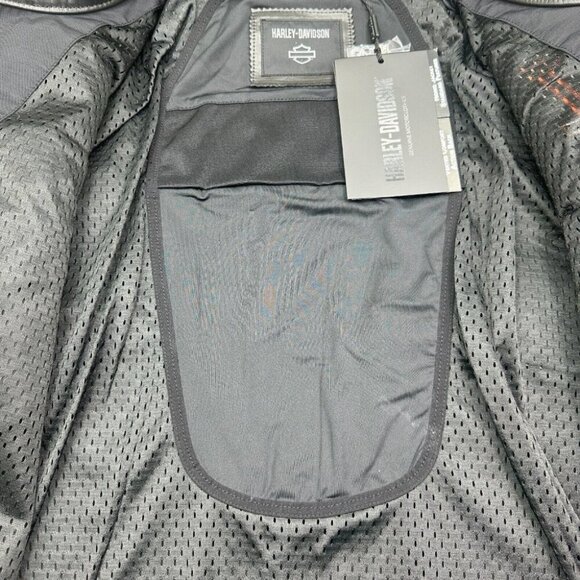 Harley Davidson Motorcycle Riding Jacket Leather Victory Lap Men's 3XL $500 New - Picture 10 of 16